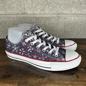 Converse Chuck Taylor All Star CT OX Size 10 Navy Carniva Stars 547298F